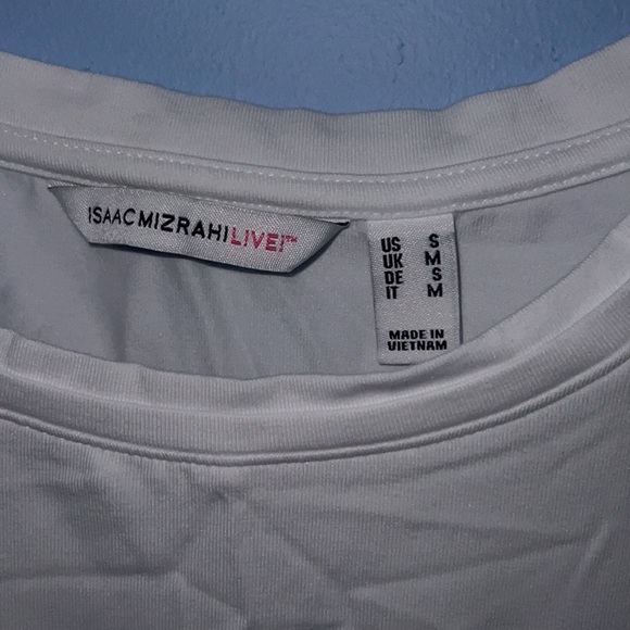 NWT! Isaac Mizrahi Asymmetrical Long Sleeve Shirt - Picture 5 of 5